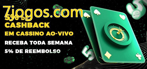 Promoções do cassino ao Vivo 7jogos.com